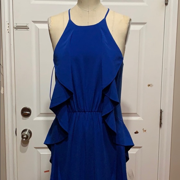 HIGH NECK RUFFLE DRESS - Picture 2 of 8
